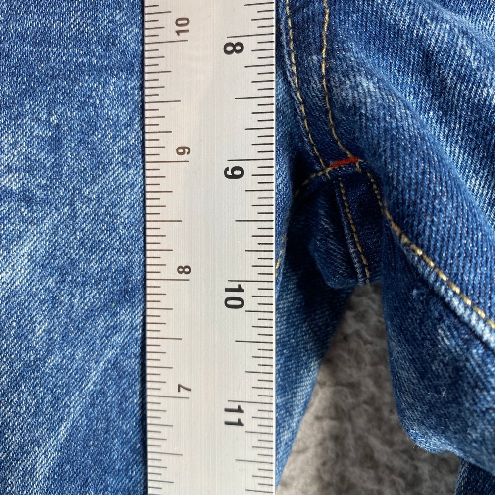 Southpole Mens Skinny Jeans Blue Acid Wash Red Accents Size 30x29 - Picture 7 of 11